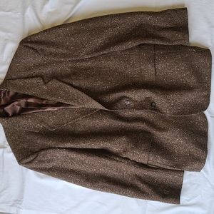 Vintage Brown Tweed Men's Perry Ellis Blazer Jacket 44R. Note * this is a Men's.